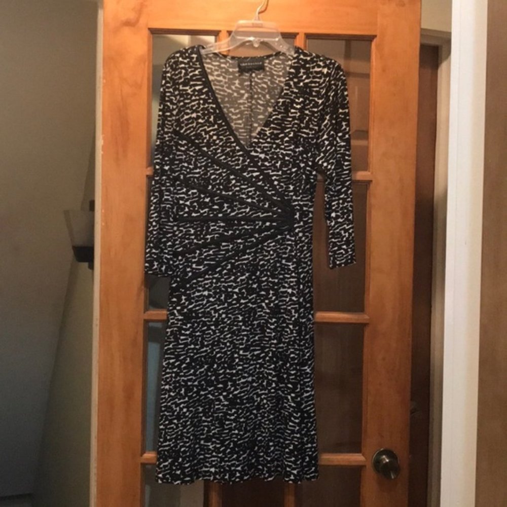 Connected Apparel Black and White Dress